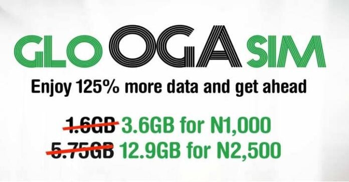 Glo Oga Sim 125% Data Bonus