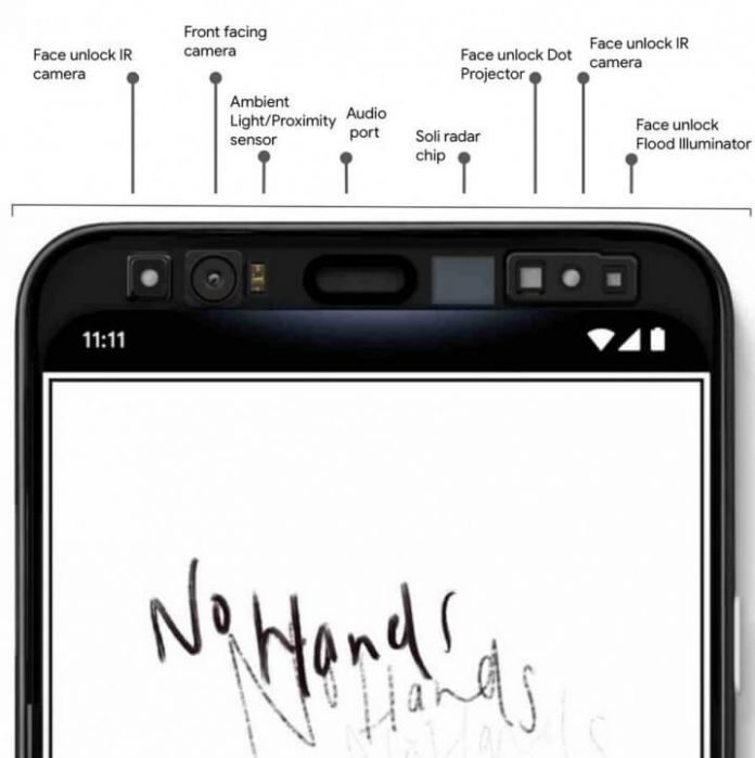 Google Pixel 4 face unlock