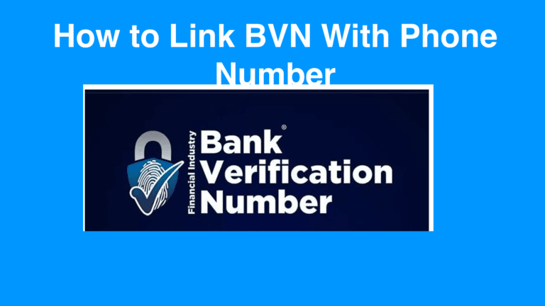 Link BVN With Phone Number