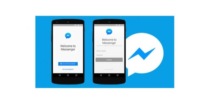 Log out of facebook Messenger app
