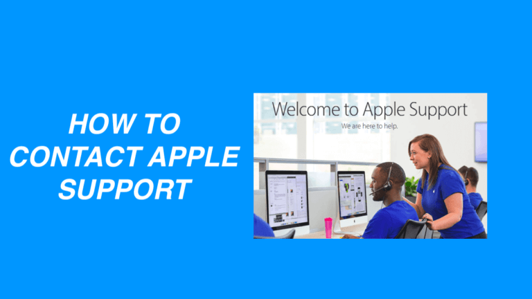 CONTACT APPLE SUPPORT