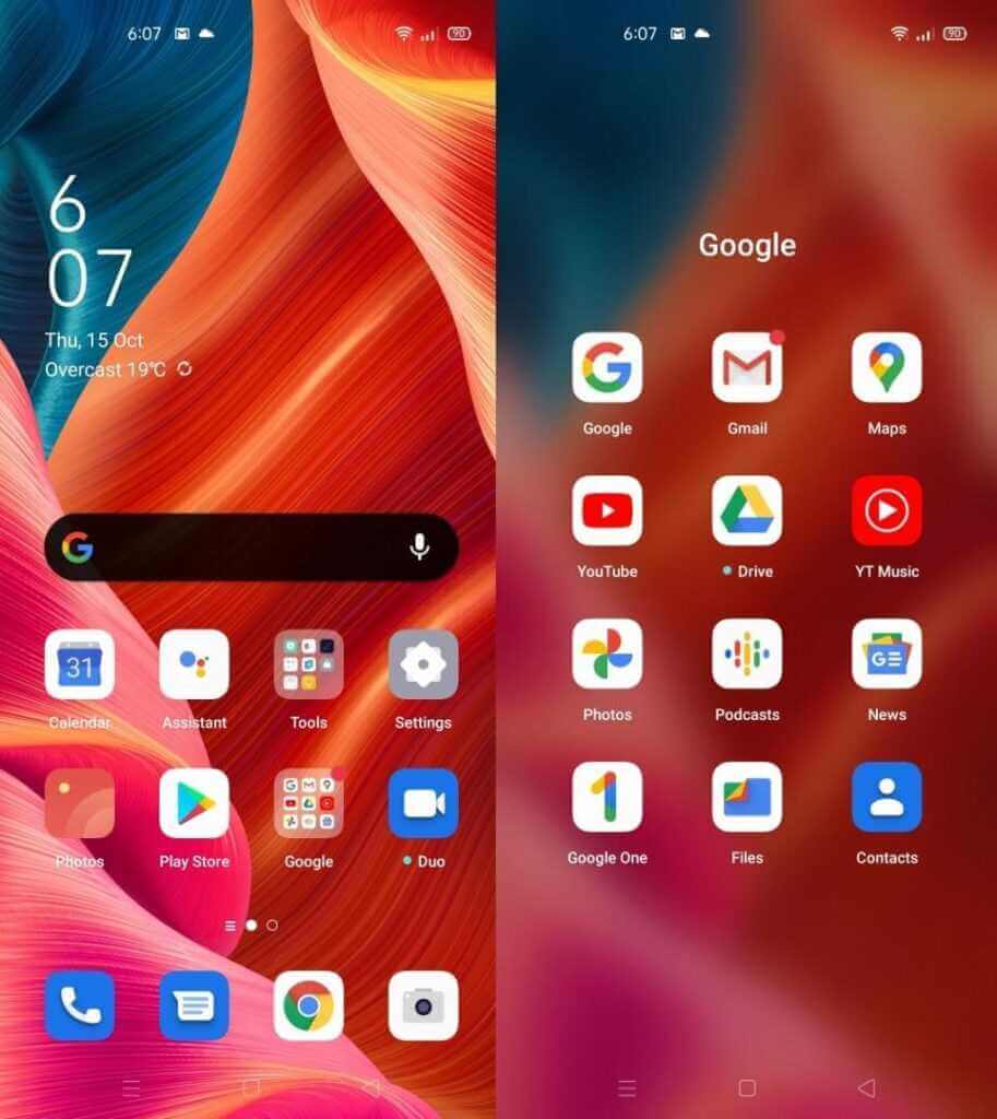 OPPO ColorOS 7.2