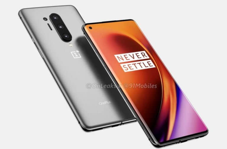 OnePlus 8 and 8 Pro with punch Hole & Quad Rear Cameras