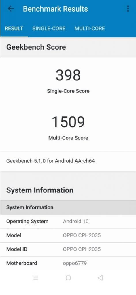 Oppo-Reno3-Pro-Geekbench-scores