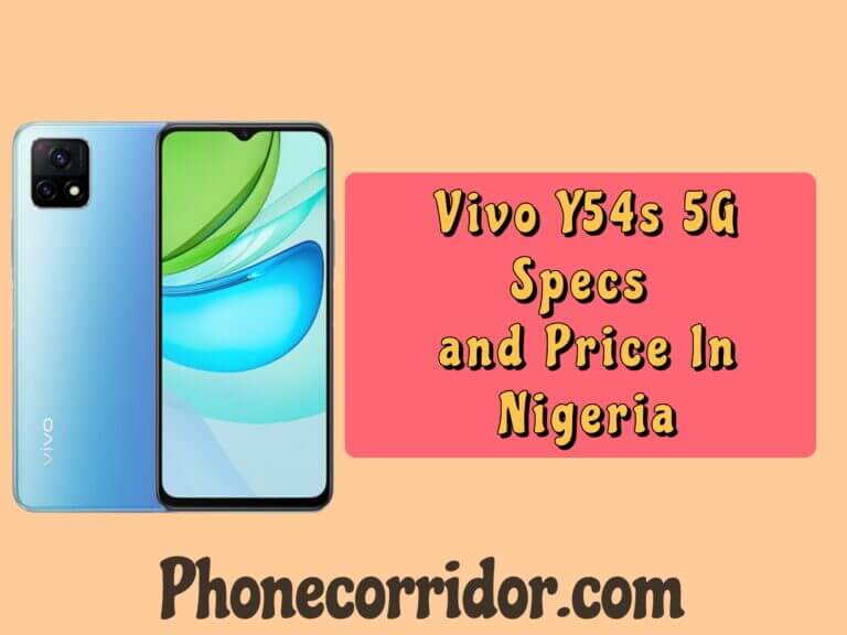 Vivo Y54s 5G Specs and Price In Nigeria