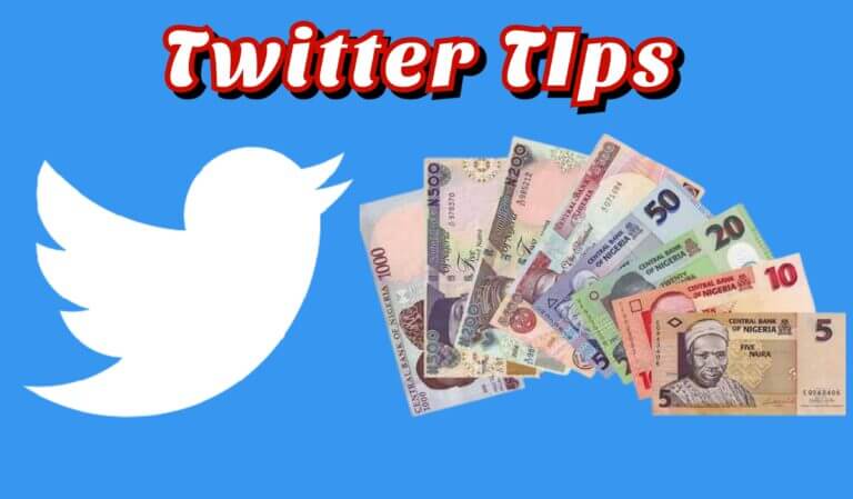 Twitter Tip feature