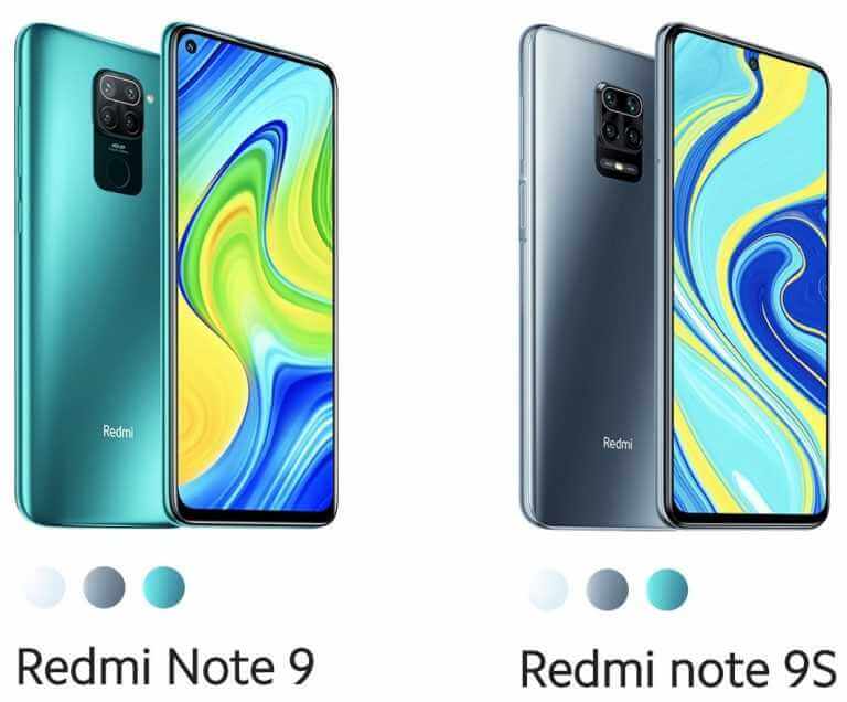 Redmi Note 9 and Note 9s