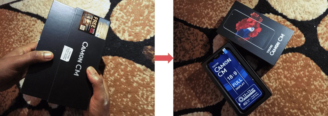 TECNO-Camon-CM-Unboxing