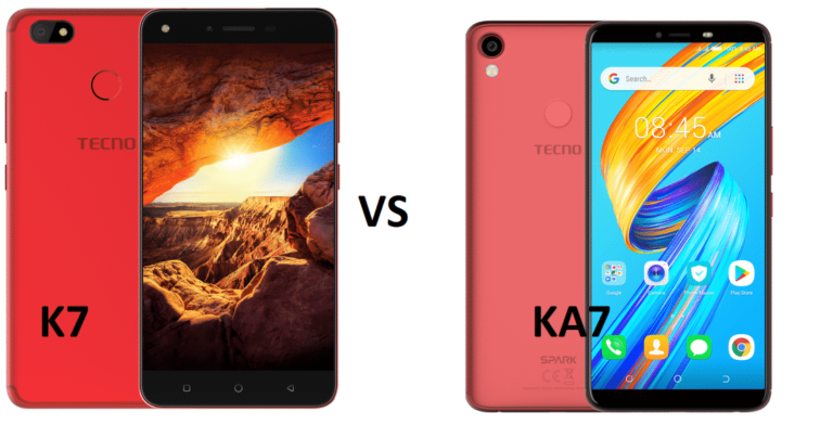 Tecno Spark 2 Vs Spark K7 comparison