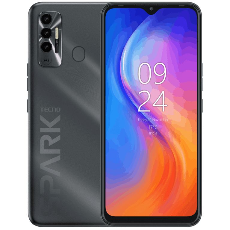 Tecno Spark 7P grey colour