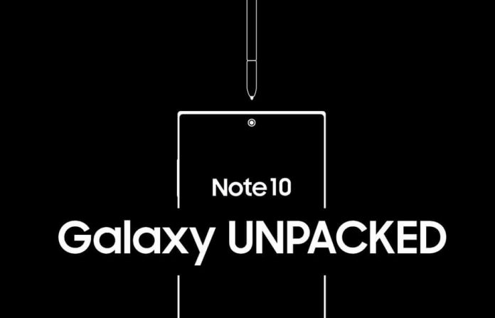 Watch Galaxy Note 10 Unpacked live