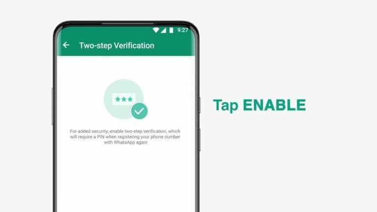 WhatSapp two-step verification