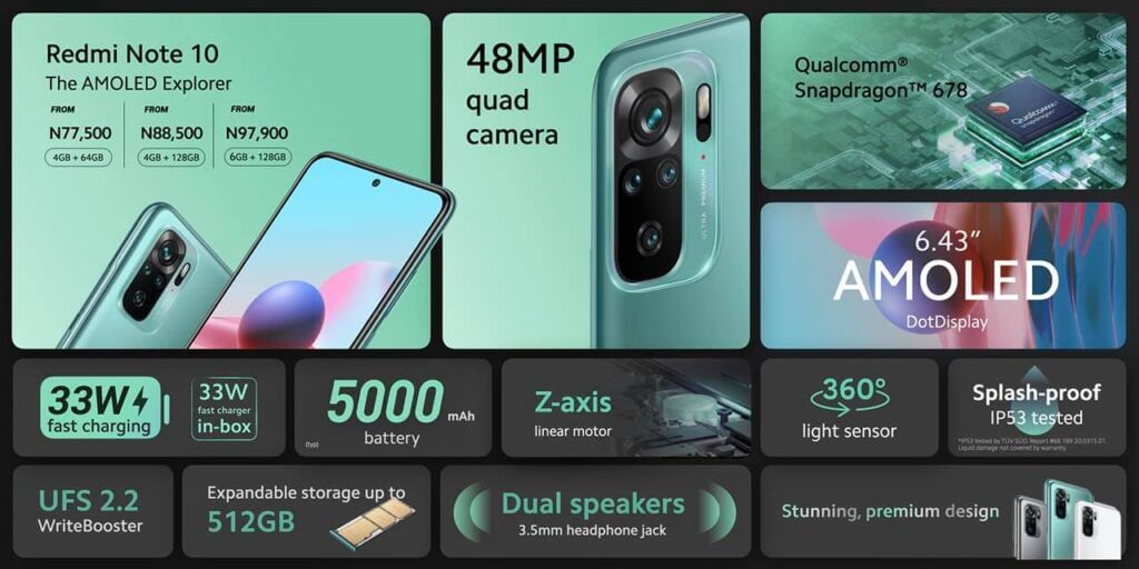 Xiaomi Redmi Note 10 series price
