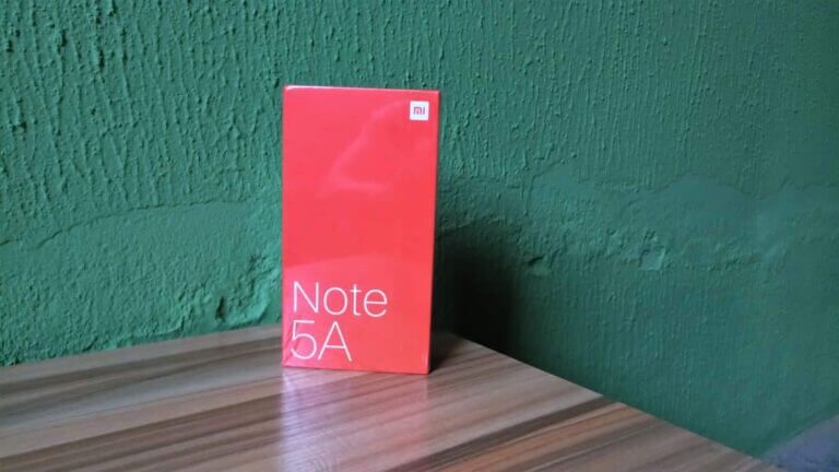 Xiaomi redmi Note 5A Unboxing box