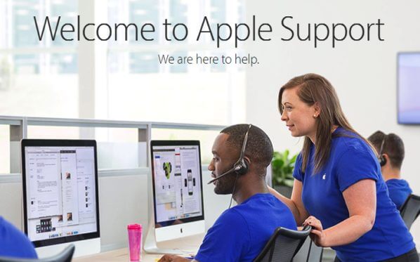 contact and call Apple customer support
