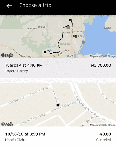uber nigeria
