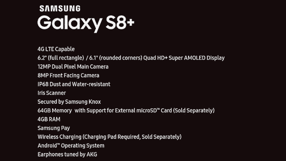 Samsung Galaxy S8 and S8+