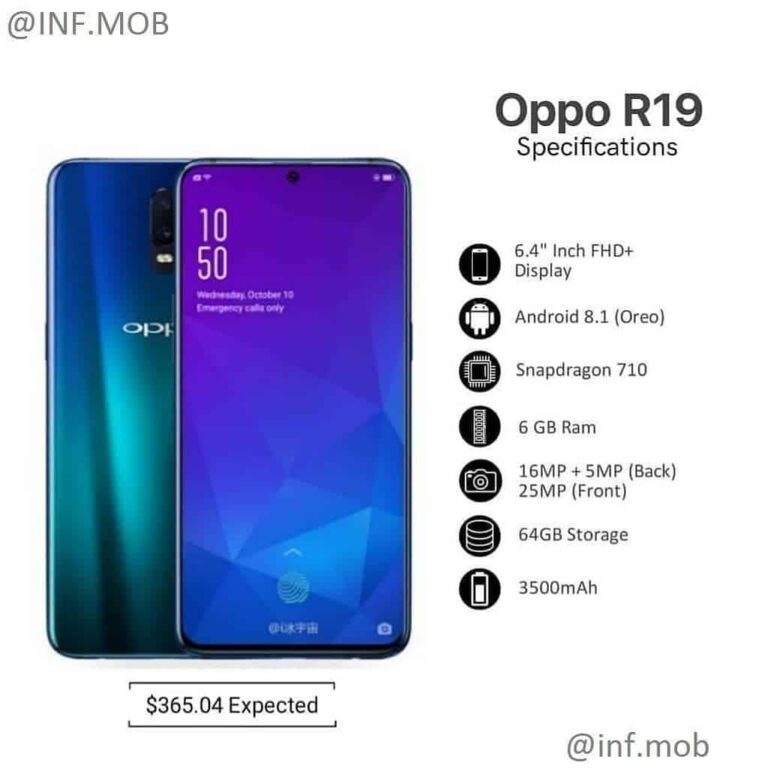 OPPO R19 Concept Design Leak: Phone to Feature Dual in-Display Cameras with Large Screen Space