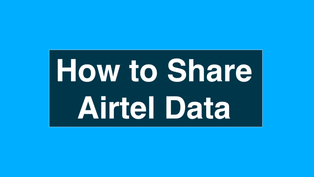 share airtel data