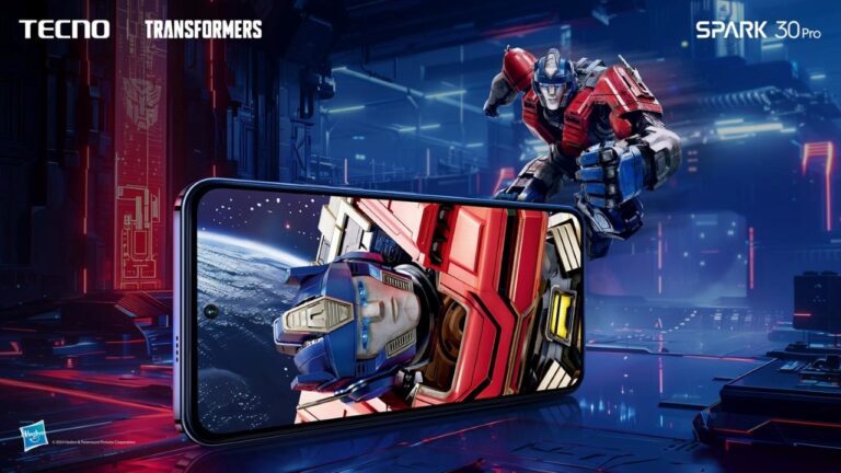 Tecno Launches Spark 30 Pro with Exclusive Transformers Design